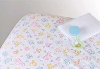 Woven Crib Sheets Prints 24 in. x 38 in. x 2 in.
