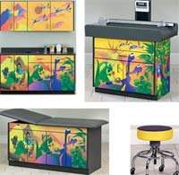 Dino Days Themed Pediatric Medical Office Furniture Package