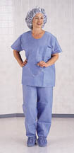 21272NONMD-Disposable Scrub Wear, Shirt, round neck, S-XL.