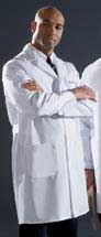 25078MD-Men's Fine Line Twill Staff Length Lab Coat, 36-48.