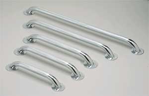 RHC21068SDMMD-Chrome Grab Bars 12 in. Long Knurled Chrome