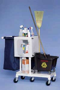 Housekeeping Carts w/ Lockbox