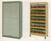 18in Mobile Tambour Door Security Records Cabinet