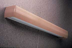 Designer Over Bed Lights 4 Foot Long 2 Lamps with Convex Fixtures