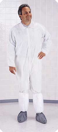 Classic Spunbound Coveralls X Large Elastic Wrist And Ankle Latex Free
