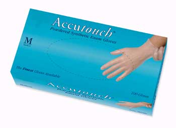 Powdered Accutouch Synthetic Exam Gloves X-Large