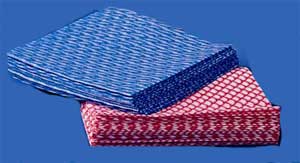 005062NONMD-Rayon Disposable Washcloths Blue 12 in. x 13 in.