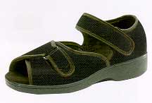 W5121TAFHI-Ambulator Therapeutic Sandal-Black Velcro