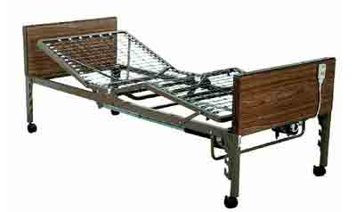 Semi-Electric 3-Position Fixed Height Hospital Bed