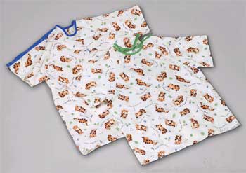 S682110TDMMD-Tired Tiger Pediatric Gowns Small
