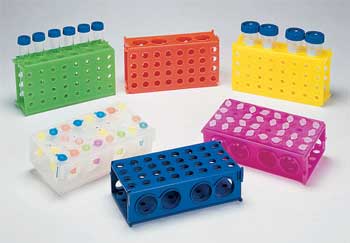 Four Way Microtube Rack Blue