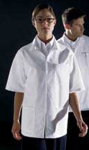 N50078TDMMD-Unisex Zip Front Smock, Navy, S-XL.