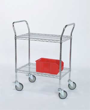 3 Shelf Unit Heavy Duty Utility Carts 18 in. W x 30 in. L x 38 in. H