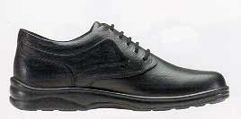 Ariya Men's Diabetic Shoes Black Leather Lace-Up