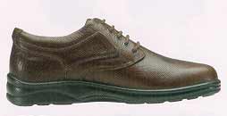 Ariya Men's Diabetic Shoes Brown Leather Lace-Up