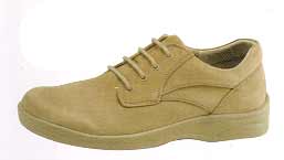 W095YAFHI-Ariya Women's Diabetic Shoes Taupe Nubuck Lace-Up