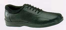 W005YAFHI-Ariya Women's Diabetic Shoes Black Leather Lace-Up