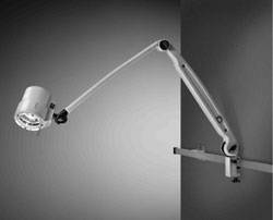 Halux 50 Articulated Arm Exam Light w/ Wall Mount and Extension Arm