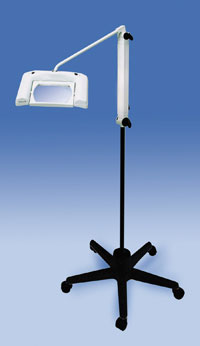 OmnivueMax Industrial Magnifier Light with Floor Stand