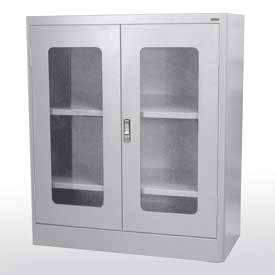 Sandusky Radius Edge Display Door Storage Cabinets With Adjustable