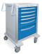 6 Drawer Tall Lightweight Aluminum Anesthesia Cart