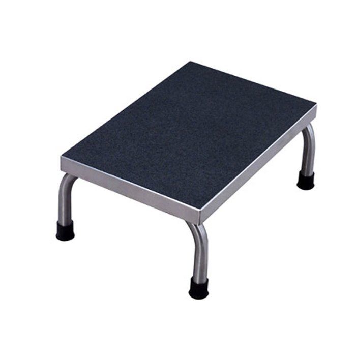 Heavy-Duty Stainless Steel Foot Stool 18in