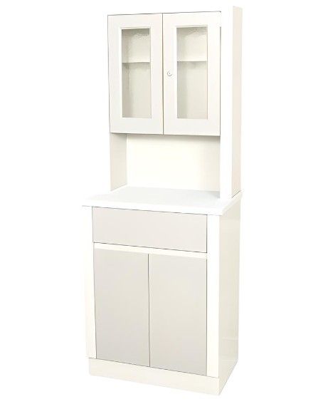 Steel 25in Modular Treatment Cabinet w/ 4 Doors & 1 Drawer