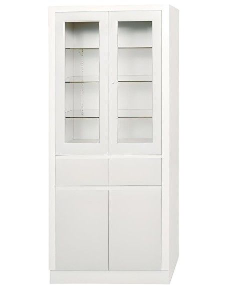 Steel 31in Large Storage  Supply Cabinet 4 Doors  2 Drawers