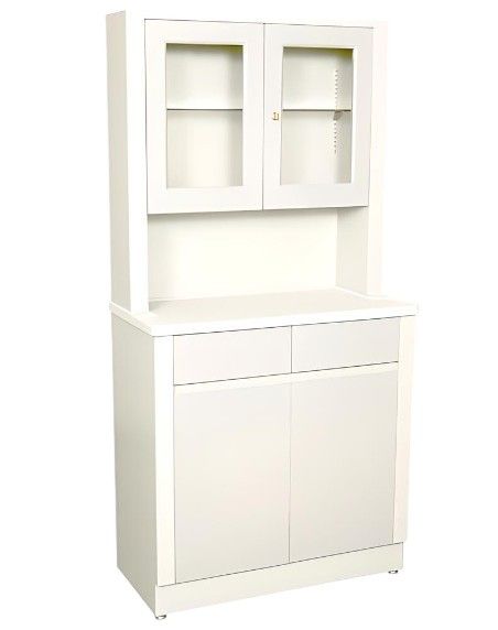 Steel 32in Modular Treatment Cabinet w/ 4 Doors & 2 Drawers