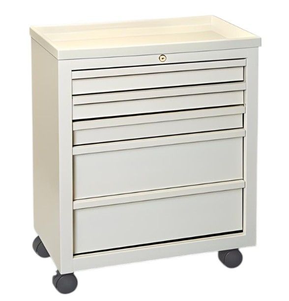 Value Medical Cart Key Lock  5 Drawers