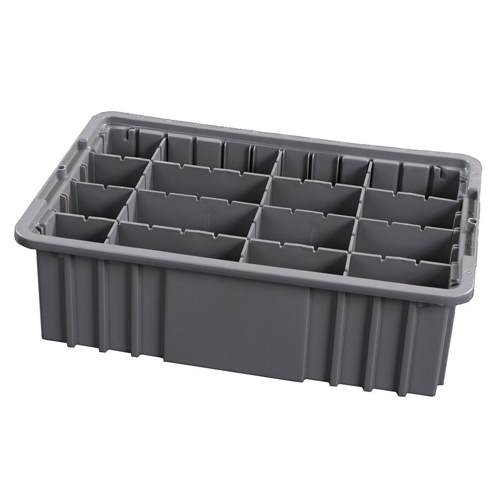 Drawer Exchange Tray w/ 6in Adjustable Plastic Dividers