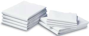 White Bed Drawsheets 54in x 72in