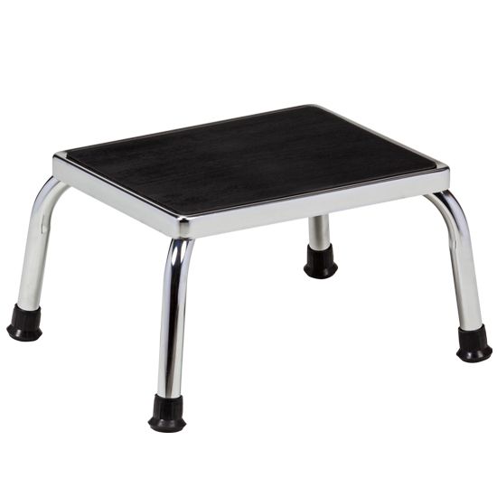 Chrome Step Stool 9in H