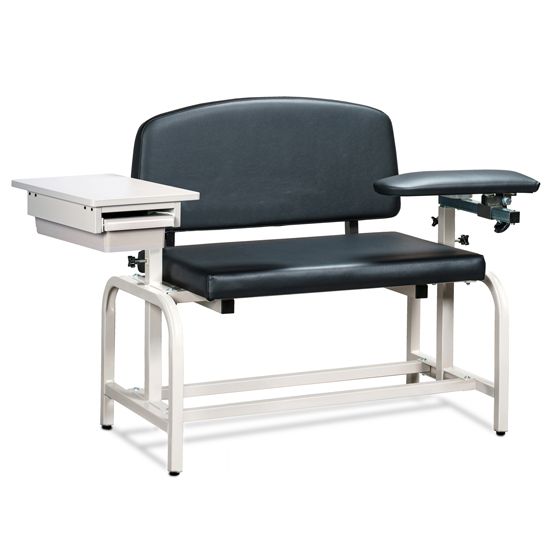 Extra-Wide Blood Chair Padded Flip Arm and Drawer