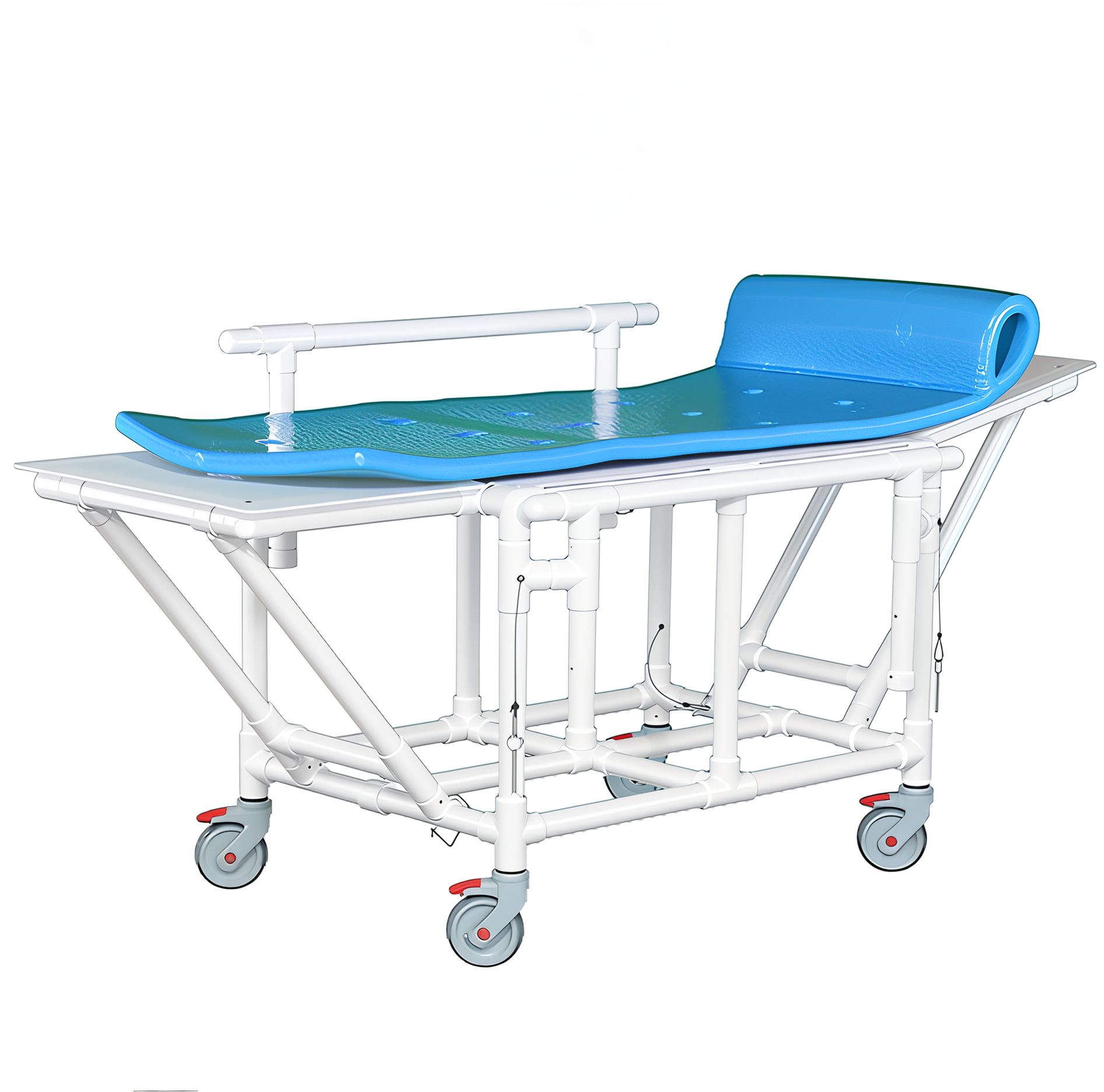 Folding Shower Bed w/ Headrest 350 lb. Capacity