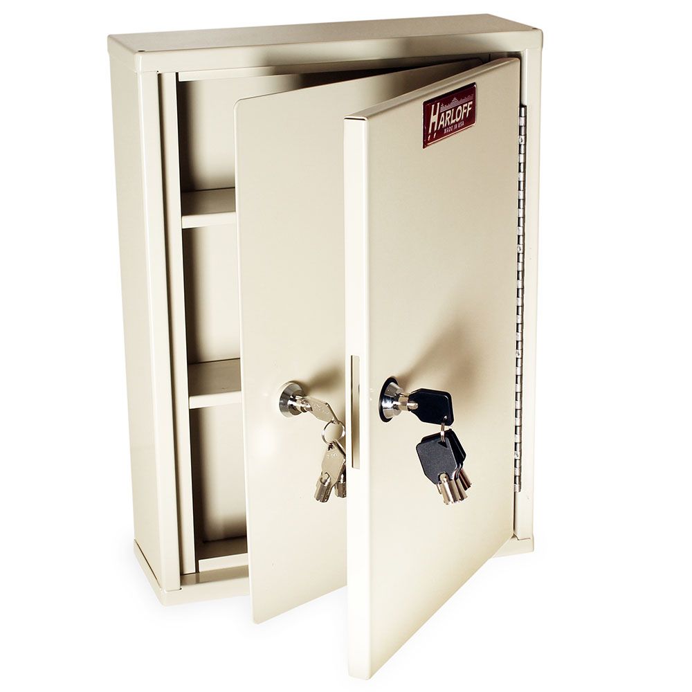 Thin Profile Narcotics Cabinet w/Locking Inner & Outer Door