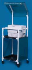 PVC Ice Cart w/ Canopy, 76in H