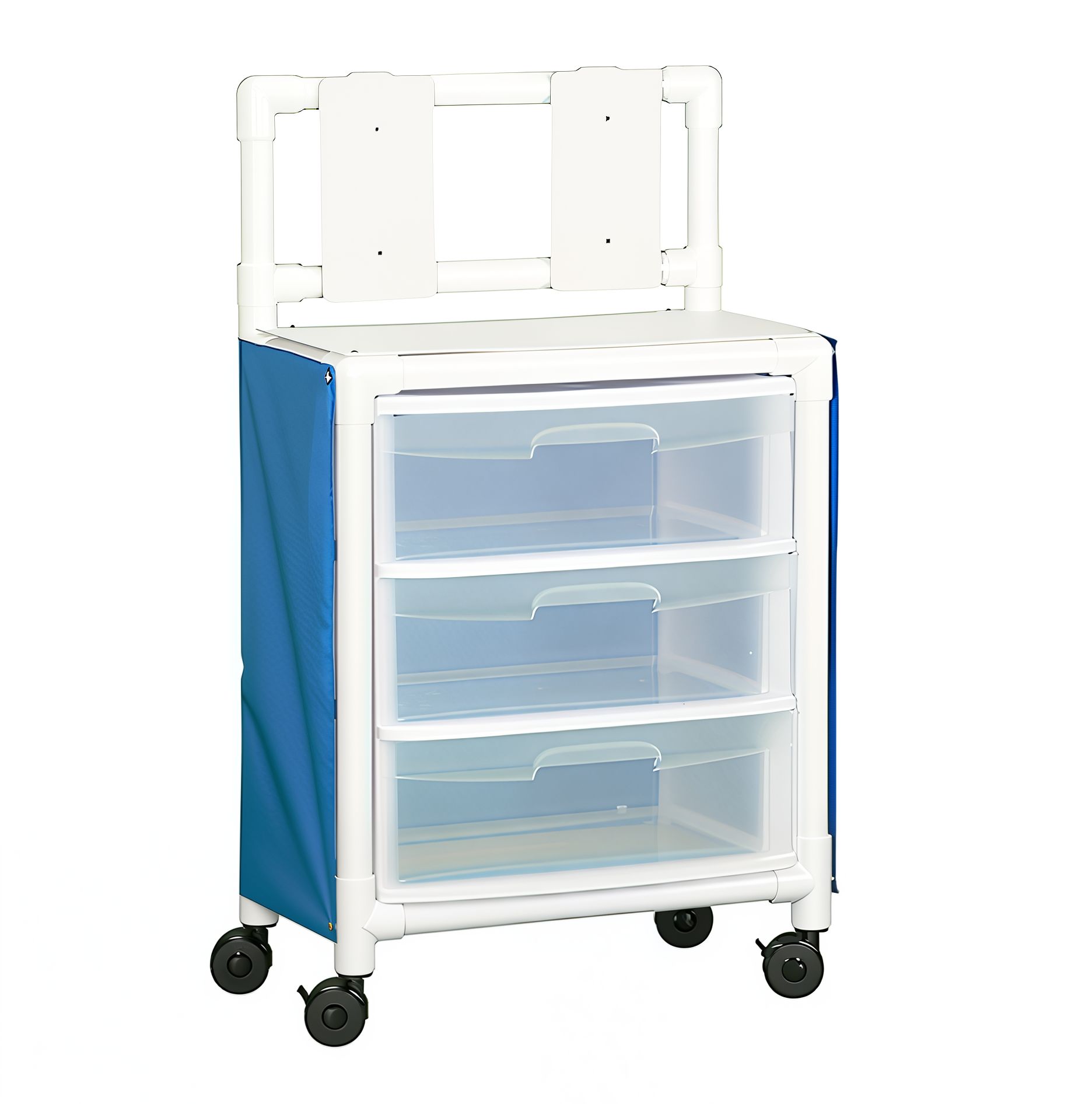 Isolation Station 3 Drawers Top Surface  Sliding Backboard