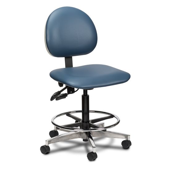 Lab Stool with Contour Seat and Backrest