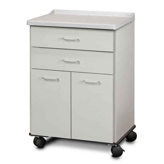 Mobile Treatment Cabinet w/ Moulded Top, 2 Doors & 2 Drawers