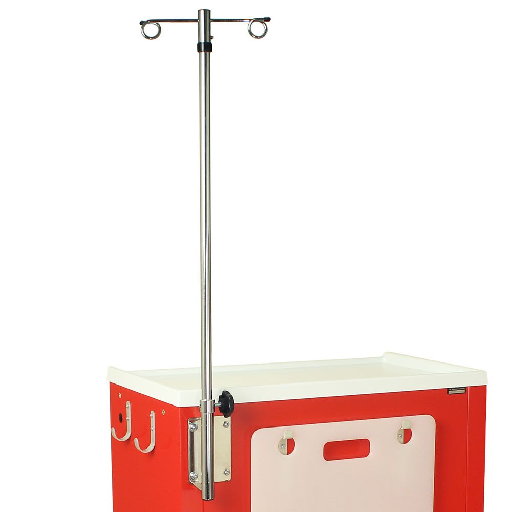 Optional Adjustable IV Pole for M-Series or A-Series Carts