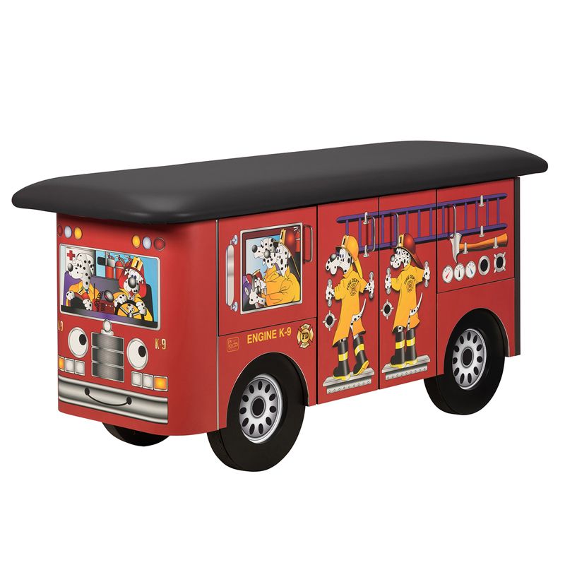 Pediatric Dalmatian Fire Truck Treatment Table