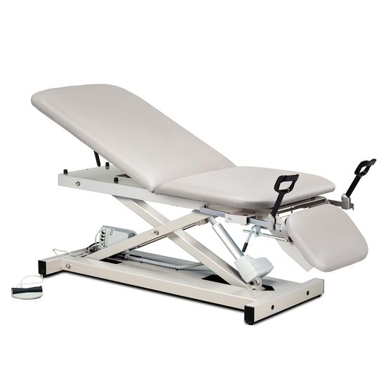 Power Table with Adjustable Backrest, Footrest and Stirrups