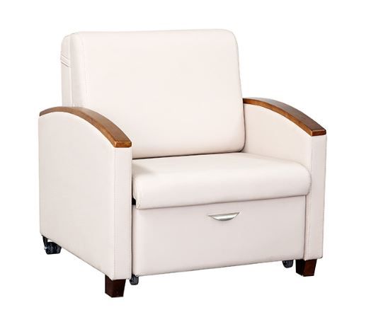 Reclining Sleeper Chair for Hospitals with Storage Drawer