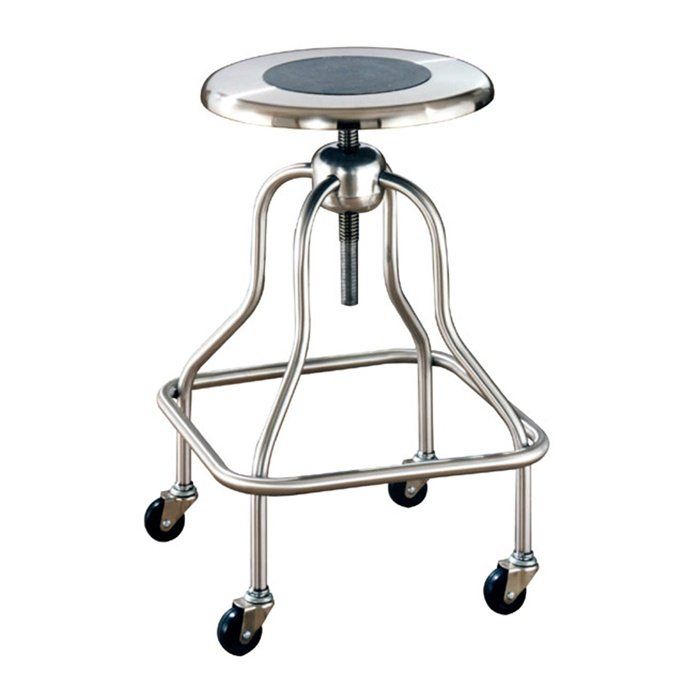 Stainless Steel Revolving Stool Height Adjustment