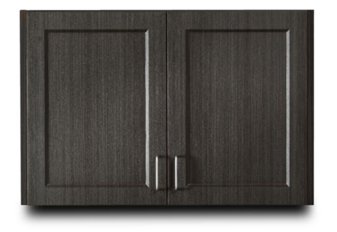 Designer Wood Grain 36in Wall Cabinet with 2 doors