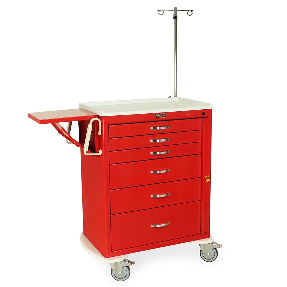 Tall Emergency Standard Width Cart wEMG Specialty Pkg  6 Drawers