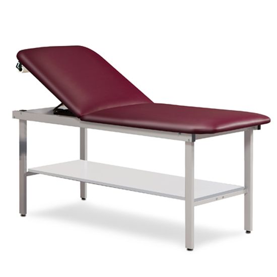 Steel Frame Adjustable Treatment Table w/ Shelf 30in W