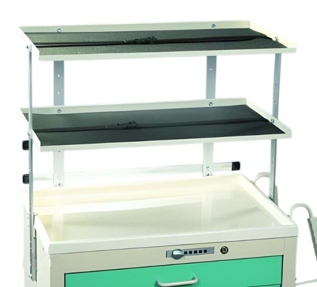 Twin Shelf Unit for Mobile Medical Carts