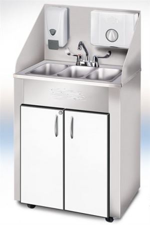 Stainless Steel Mobile Hand Wash Stations Ss Portable Sinks